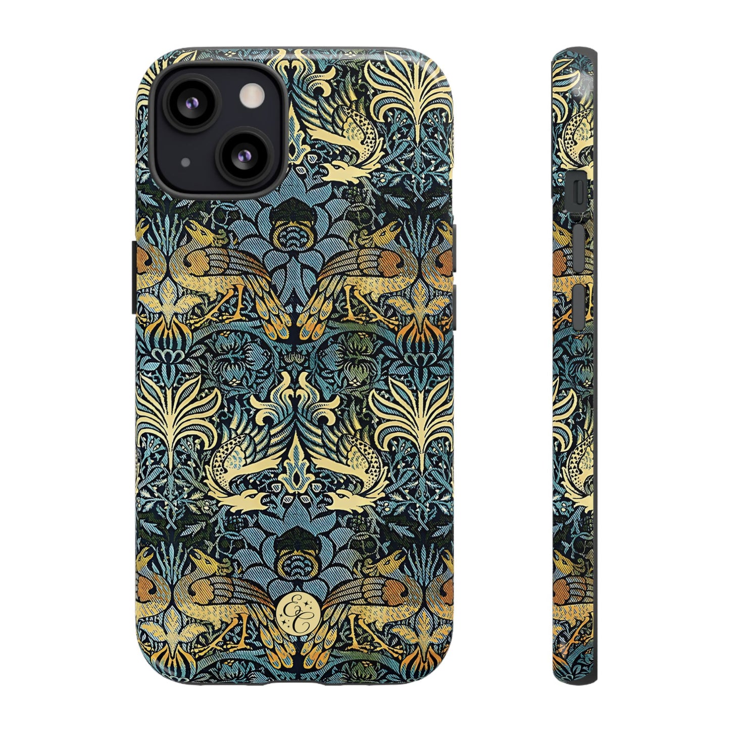 William Morris Peacock and Dragon Tough Phone Case