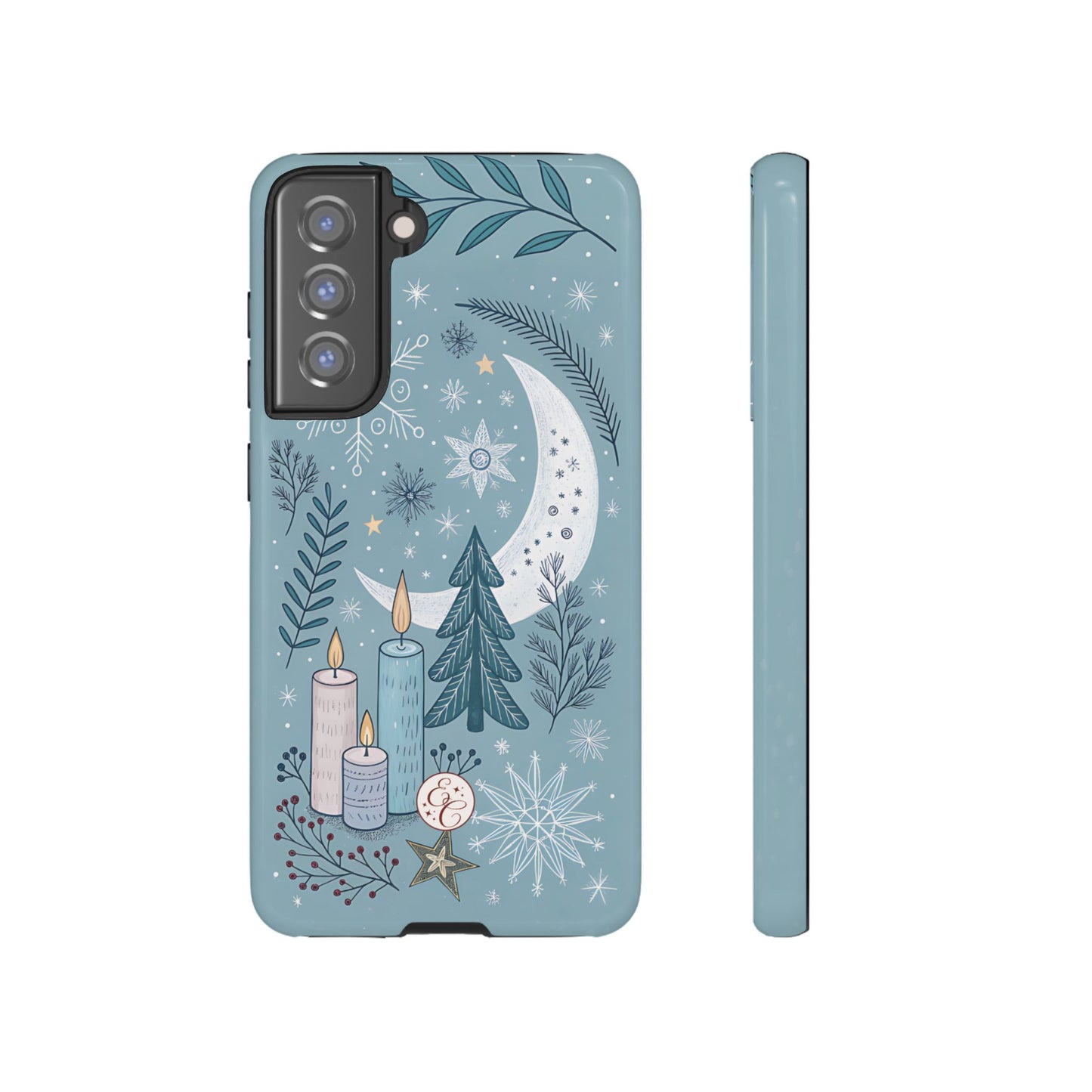 Winter Moon & Candles Tough Phone Case