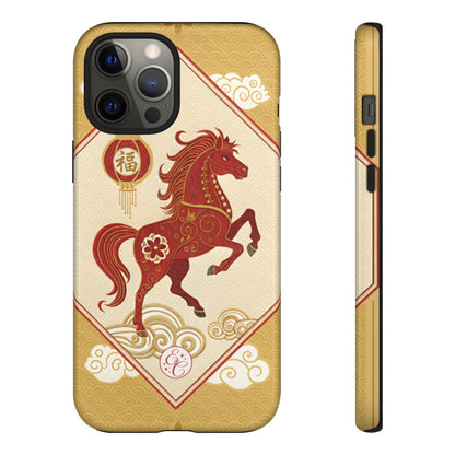 Chinese New Year Lucky Horse Tough Phone Case