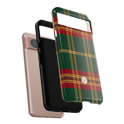 Green Red & Gold Plaid Tough Phone Case