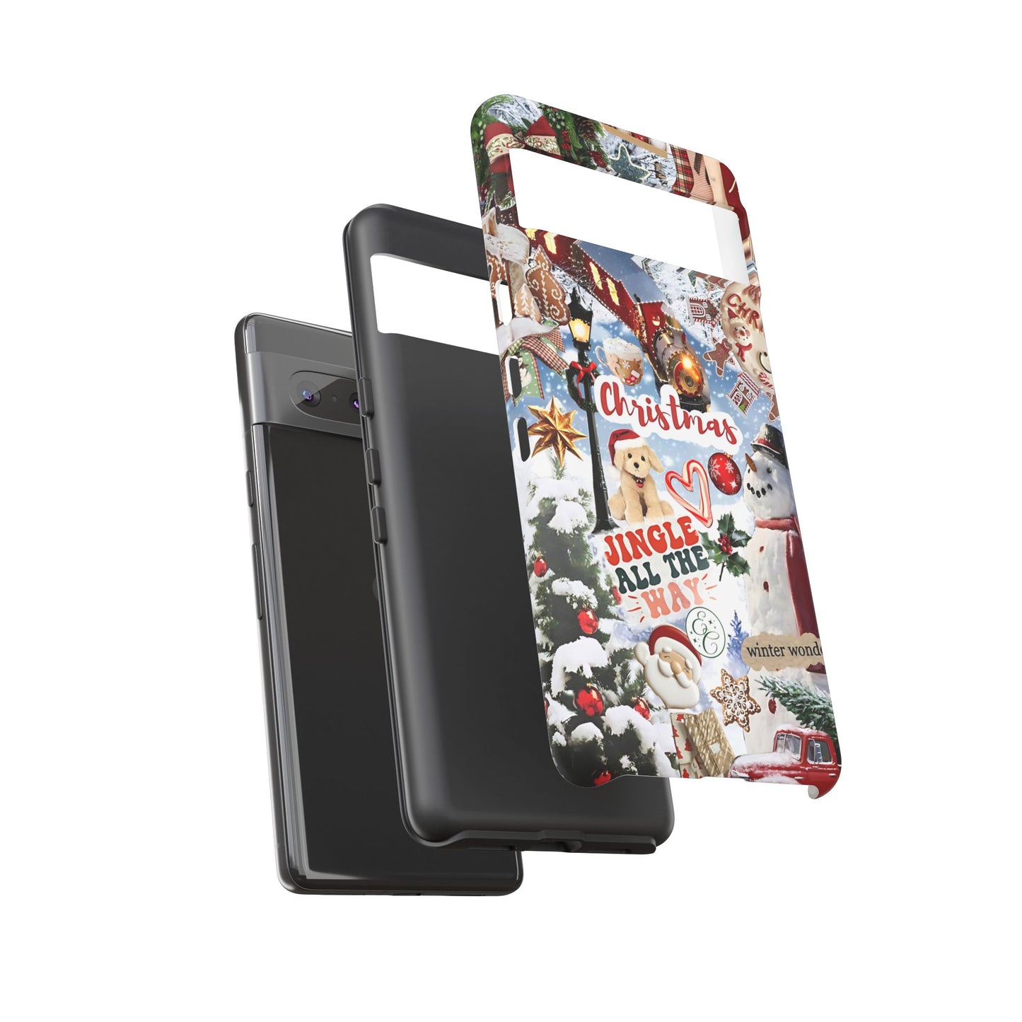 Christmas Holiday Collage Tough Phone Case