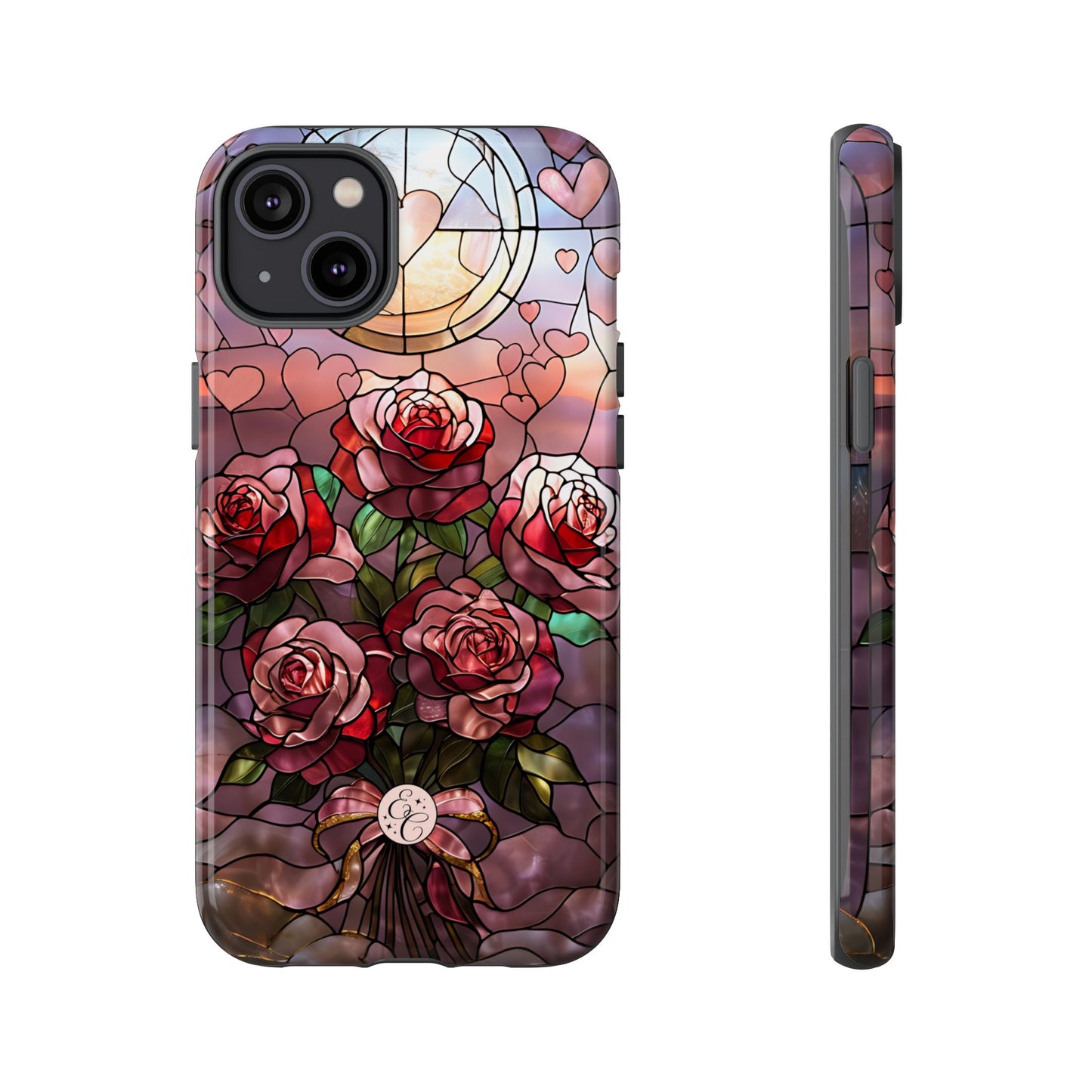 Bouquet of Roses Stained Glass Tough Phone Case