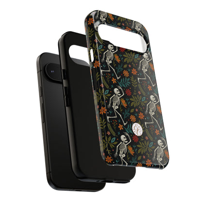 Halloween Boho Skeleton Pattern Tough Phone Case