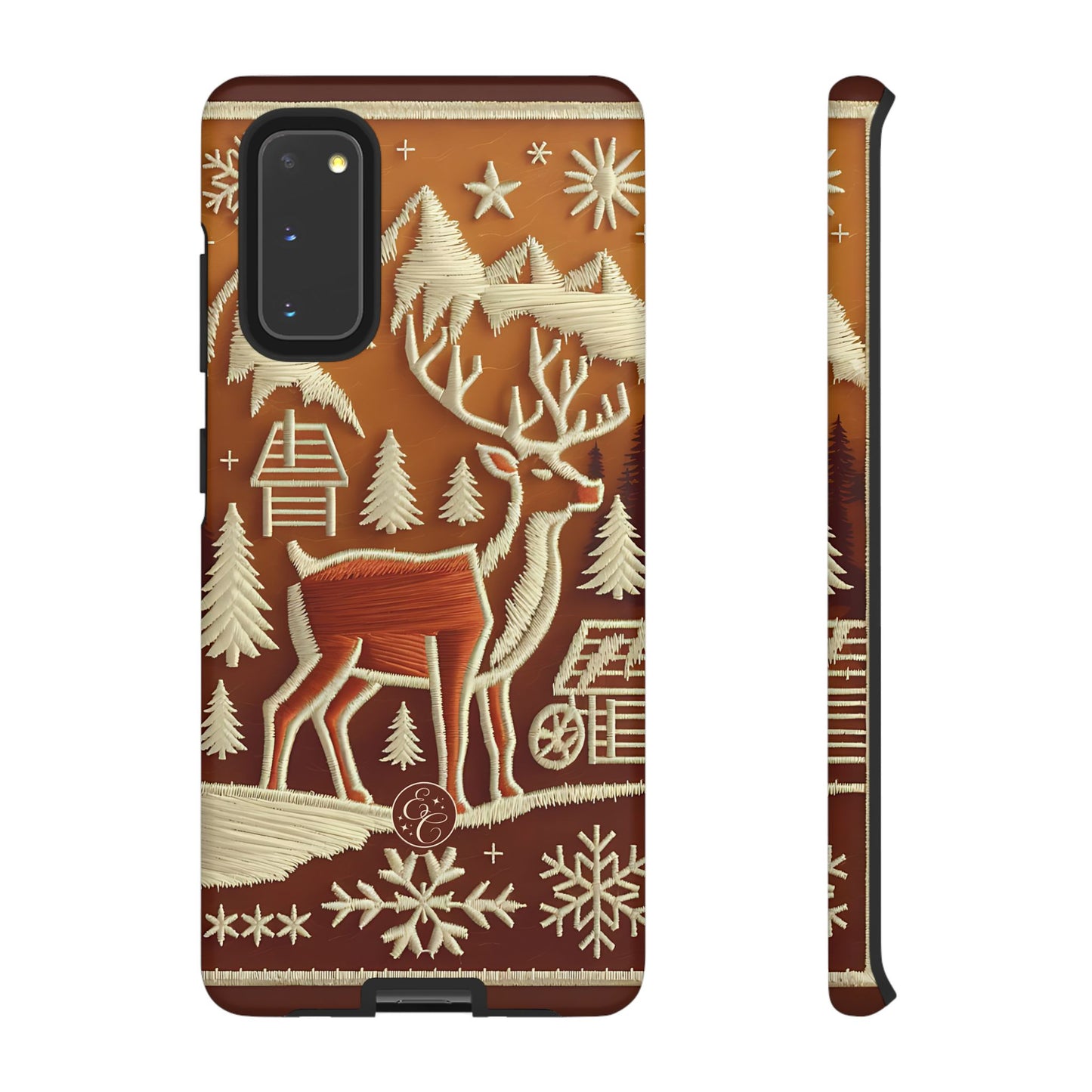 Rustic Reindeer Tough Phone Case