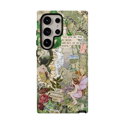 Vintage Botanical Collage Tough Phone Case