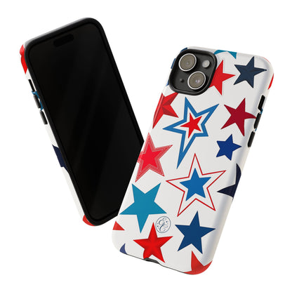 Patriotic Star Pattern Tough Phone Case