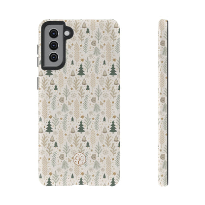 Boho Christmas Forest Tough Phone Case