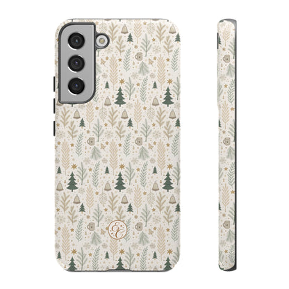 Boho Christmas Forest Tough Phone Case
