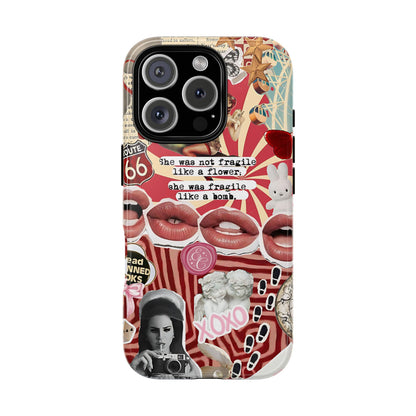 Retro Feminist Collage Tough Phone Case