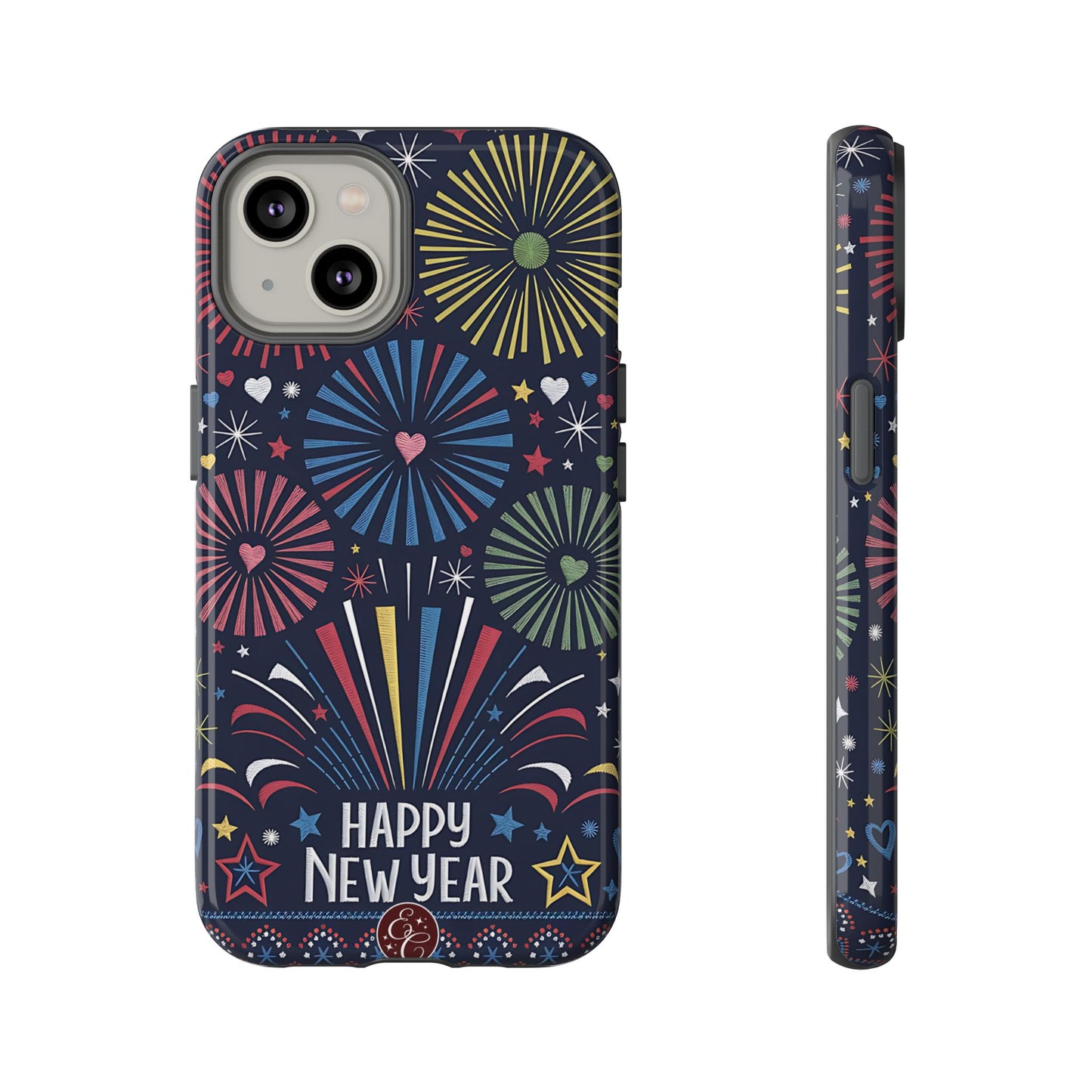 Happy New Year Fireworks Tough Phone Case