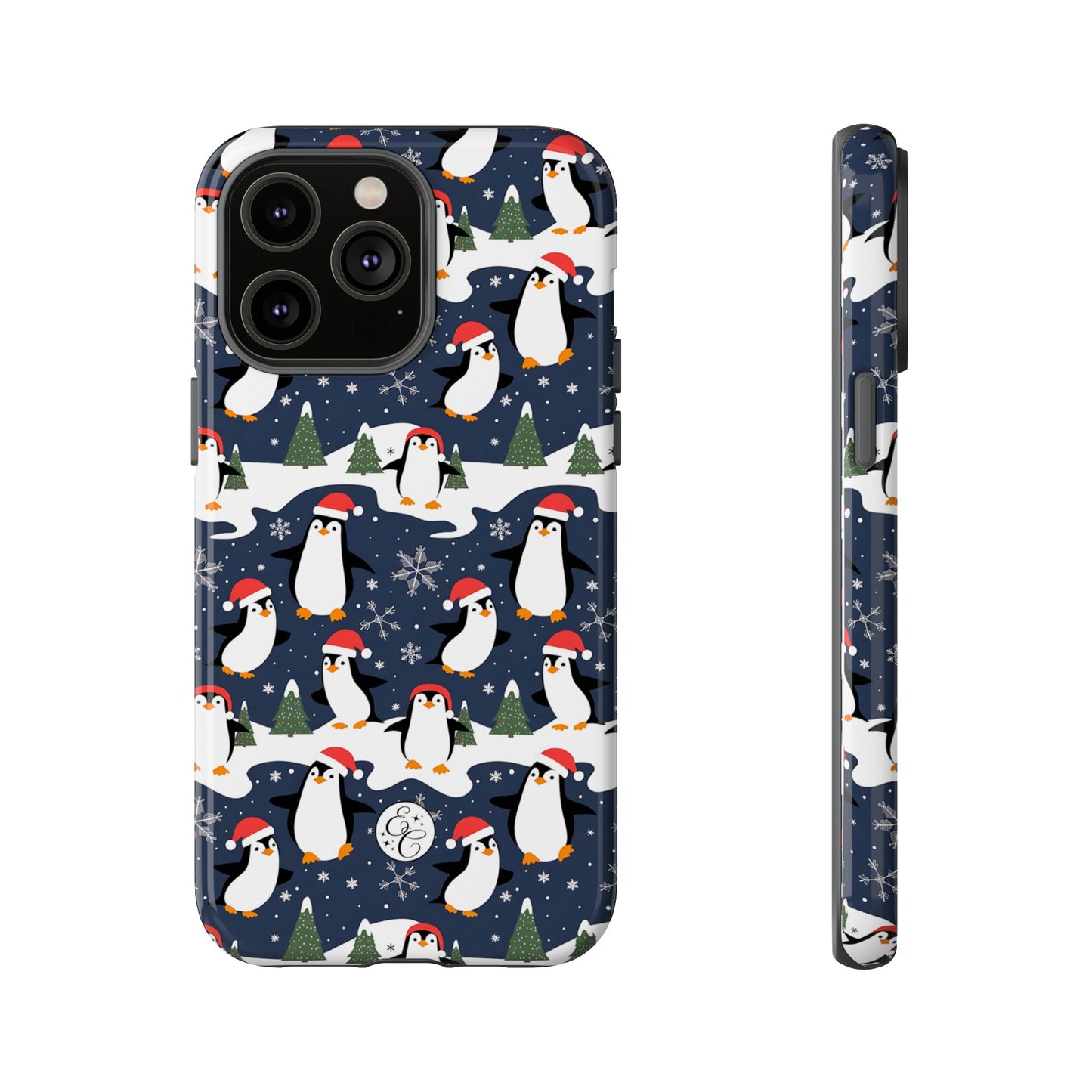 Cute Penguin Christmas Pattern Tough Phone Case