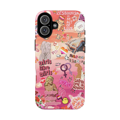 Lesbian Collage Tough Phone Case