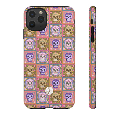 Sugar Skull Pattern Tough Phone Case