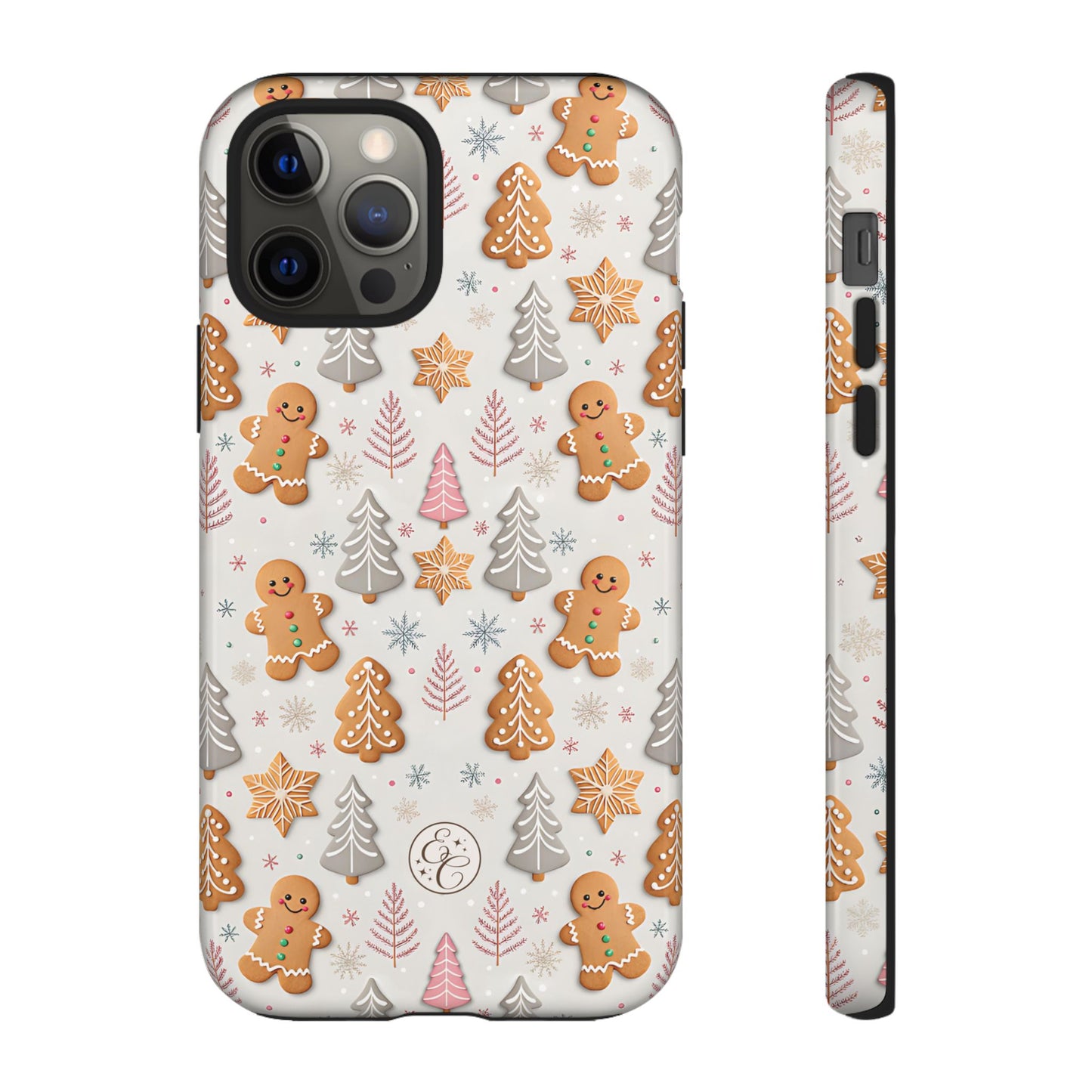 Christmas Gingerbread Man Pattern Tough Phone Case