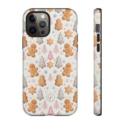 Christmas Gingerbread Man Pattern Tough Phone Case