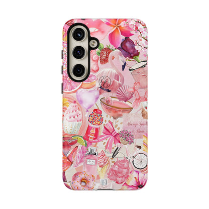 Pink Collage Tough Phone Case