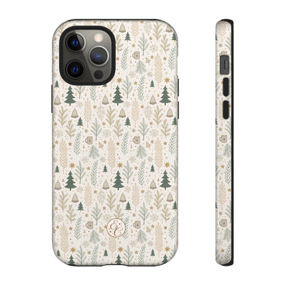 Boho Christmas Forest Tough Phone Case