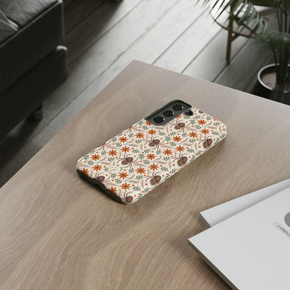 Boho Floral Spider Pattern Phone Case