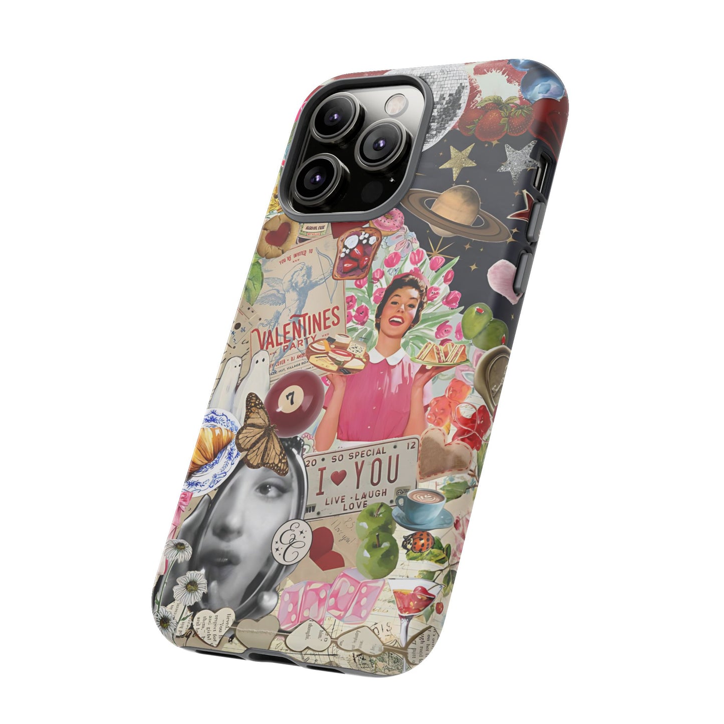 Retro Aesthetic Collage Art Tough Phone Case