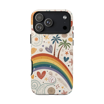 Rainbow Pride Boho Beach Tough Phone Case