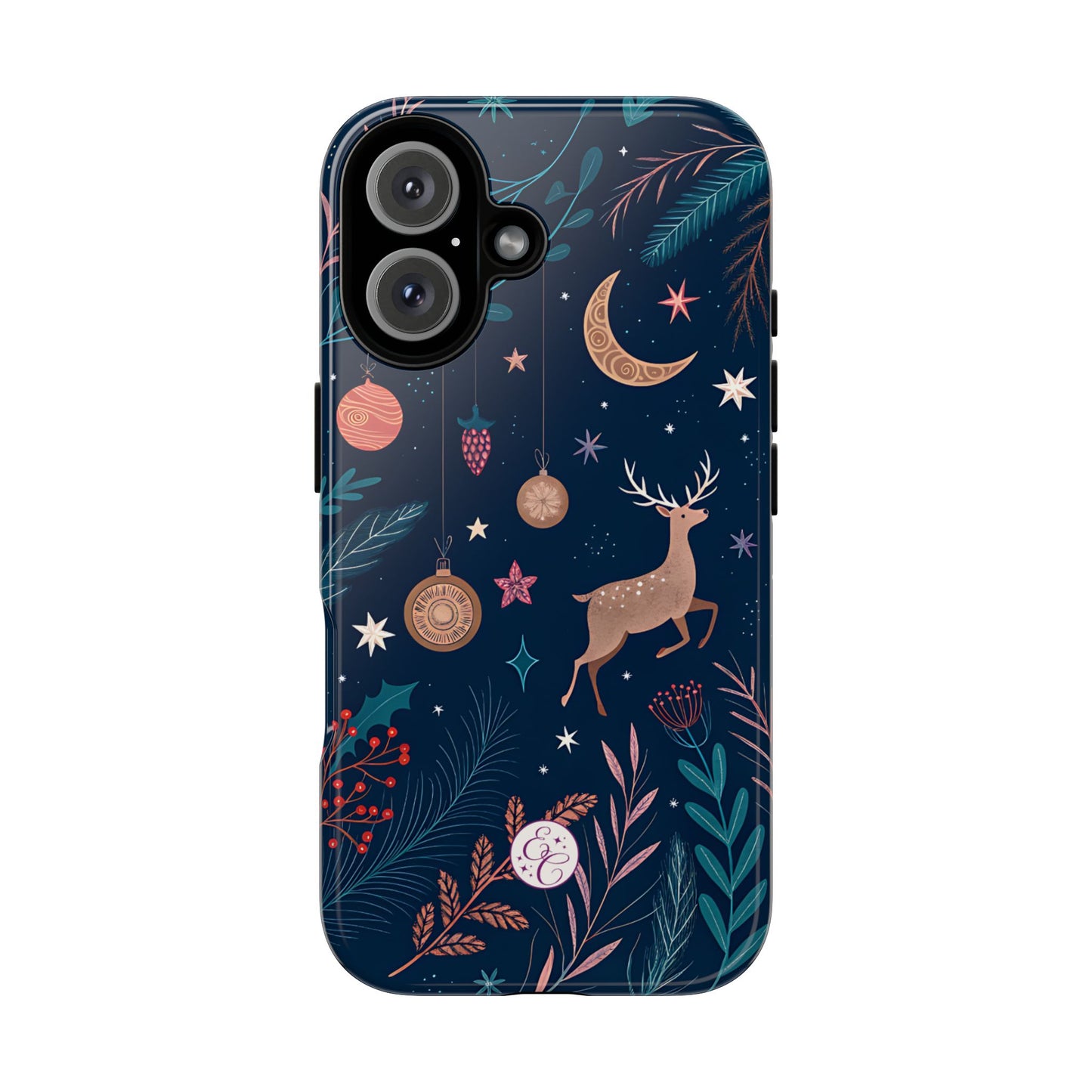 Boho Christmas Reindeer Tough Phone Case