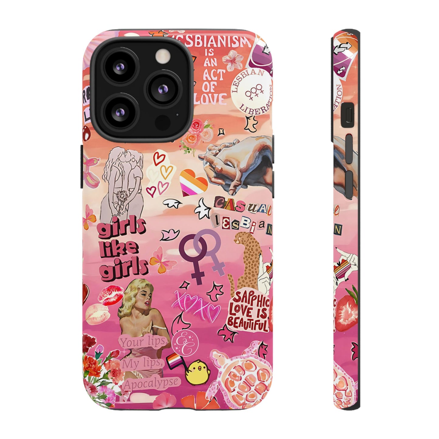 Lesbian Collage Tough Phone Case