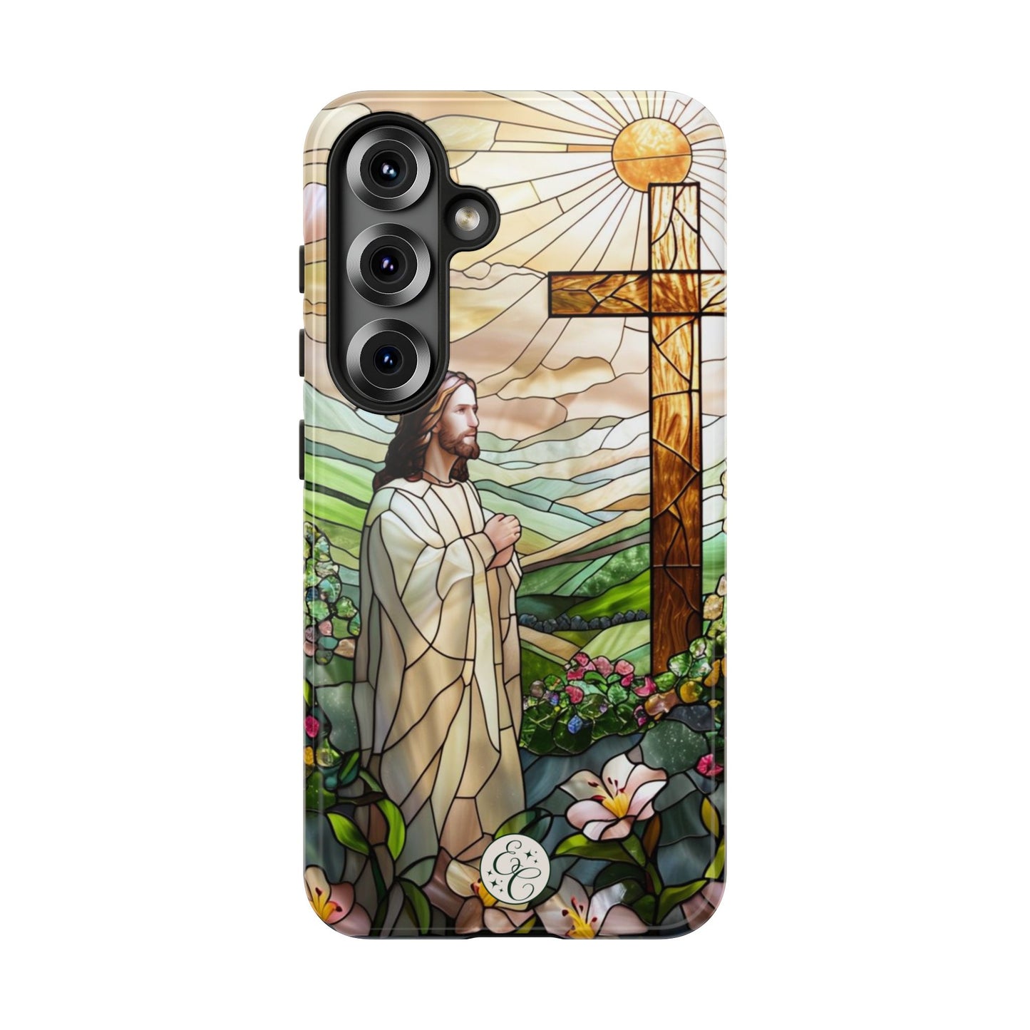 Jesus Stained Glass Tough Phone Case