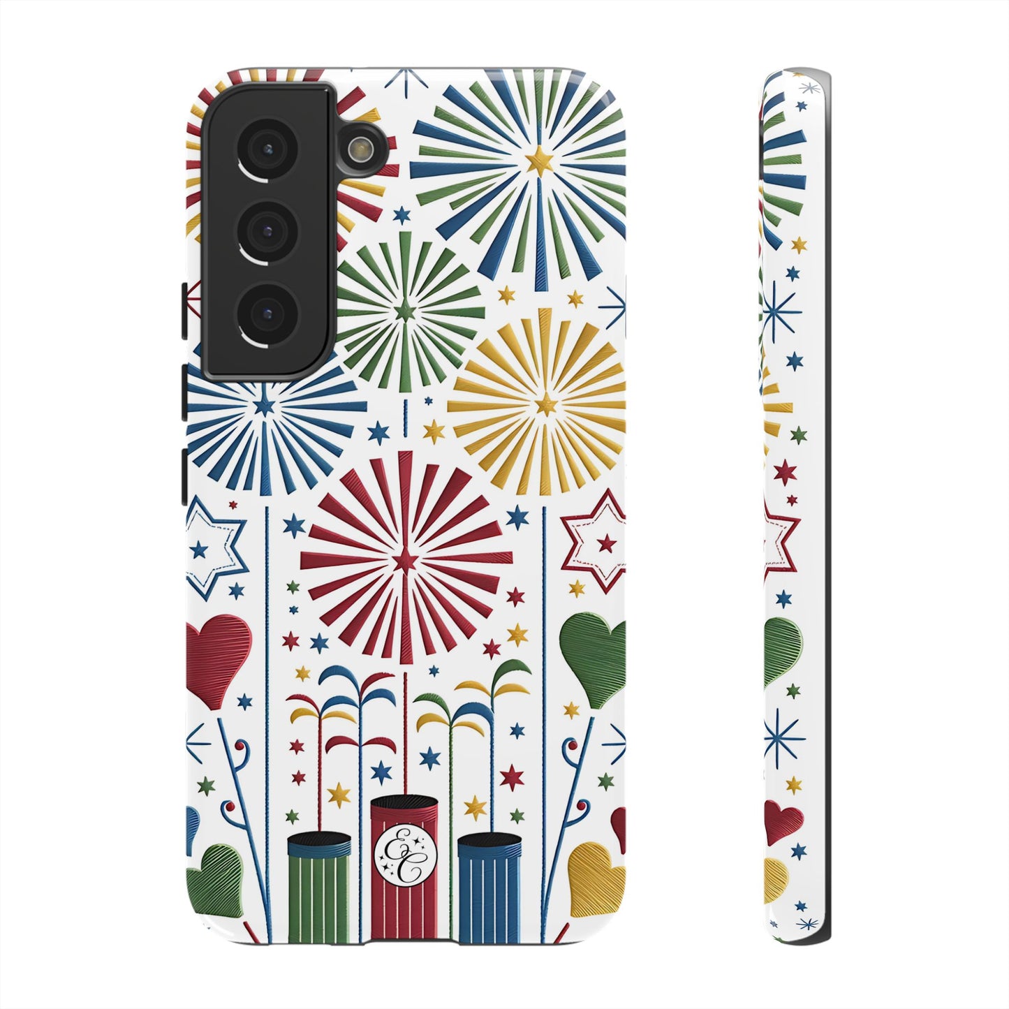 Colorful Fireworks and Stars Tough Phone Case