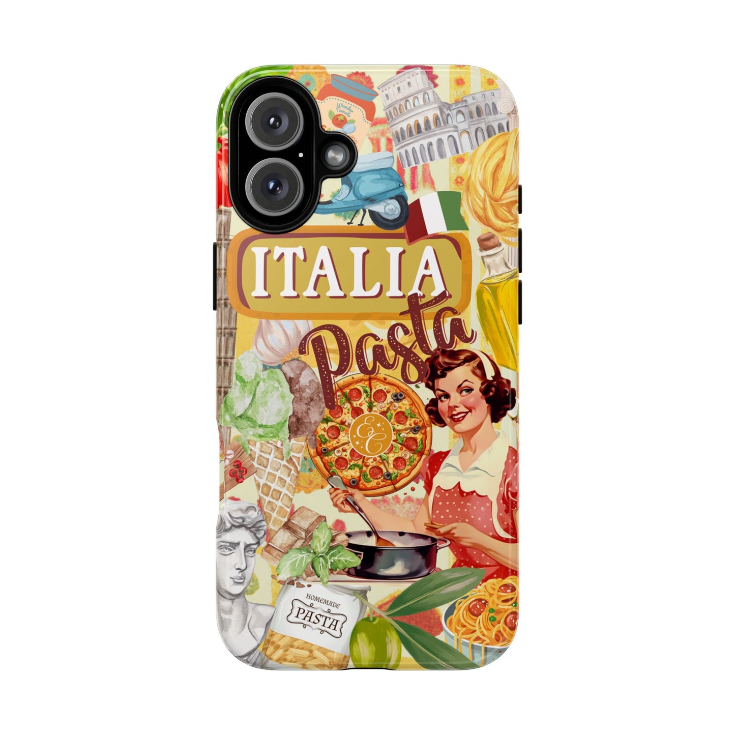 Italian Cuisine Collage Tough Phone Case