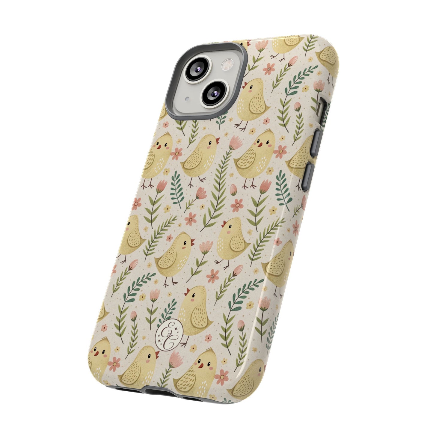 Vintage Floral Chick Pattern Tough Phone Case