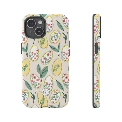 Floral Easter Egg Pattern Tough Phone Case