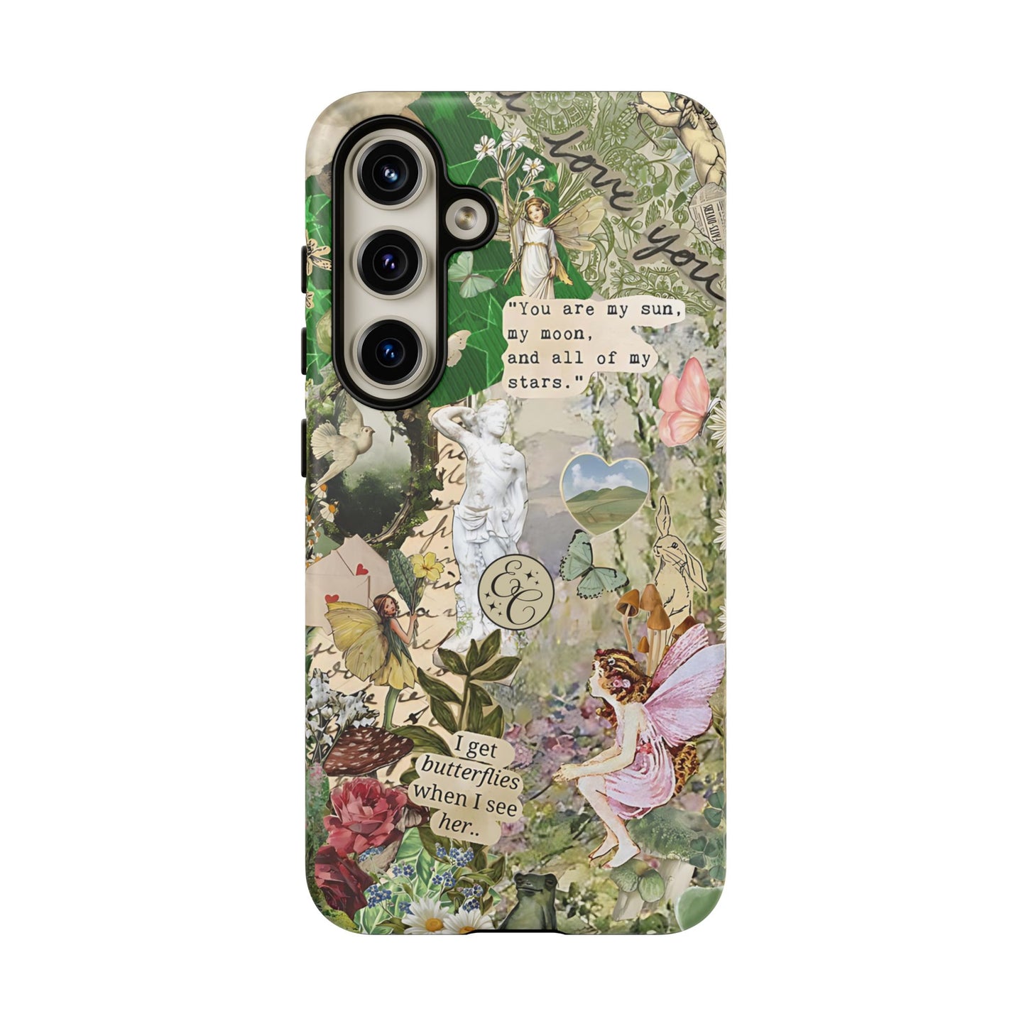 Vintage Botanical Collage Tough Phone Case