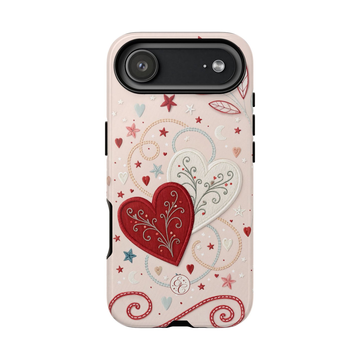 Interlinked Hearts Tough Phone Case