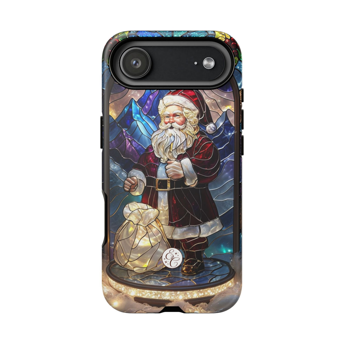 Santa Claus Stained Glass Phone Case