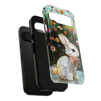 Easter Rabbit Stained Glass Tough Phone Case