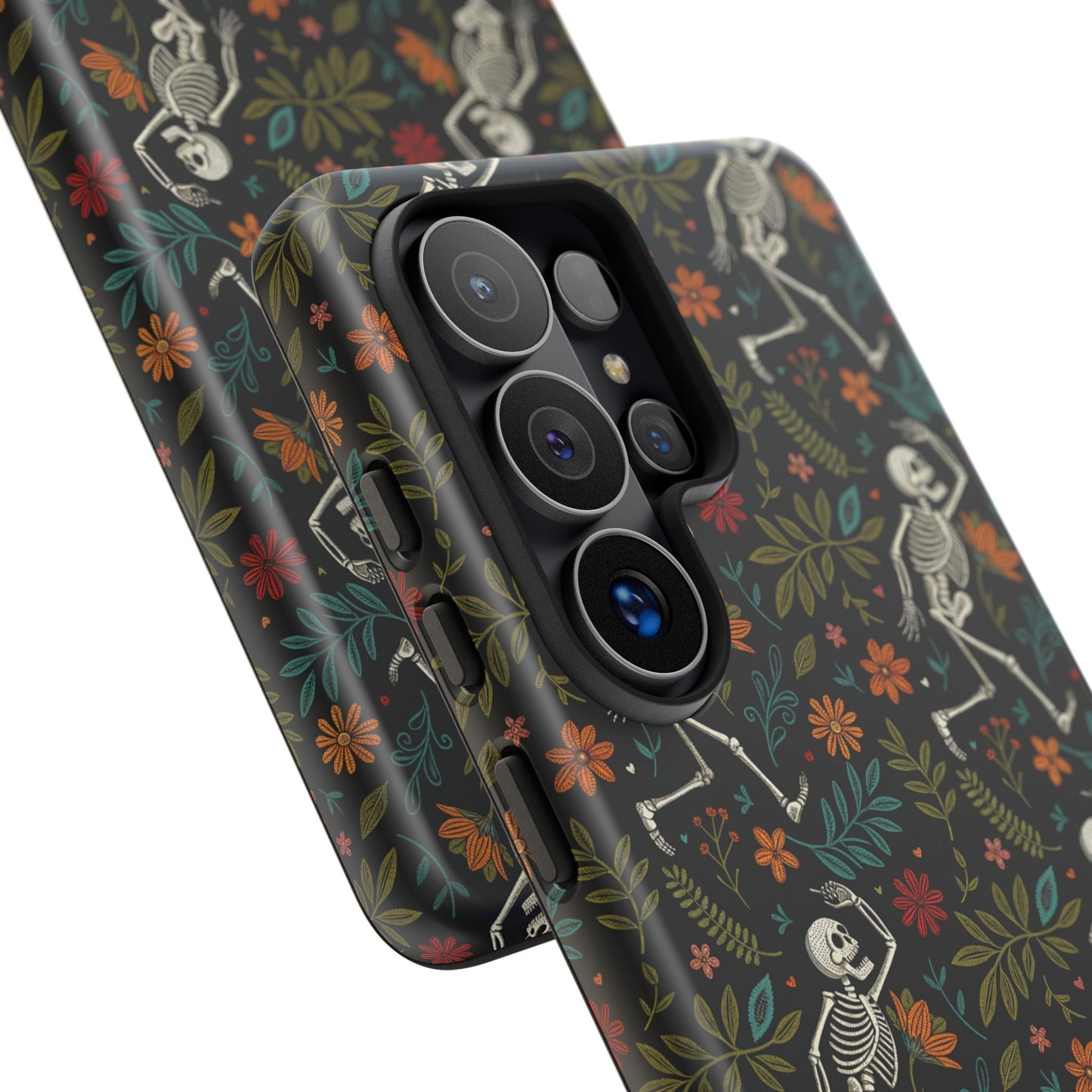 Halloween Boho Skeleton Pattern Tough Phone Case