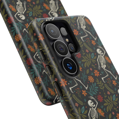 Halloween Boho Skeleton Pattern Tough Phone Case