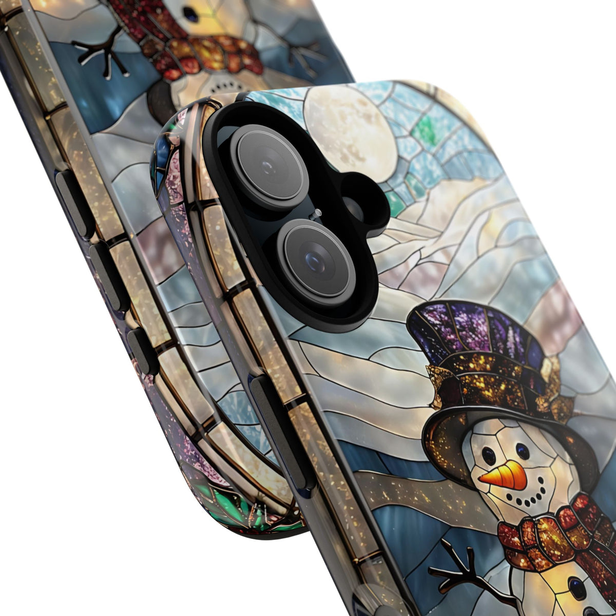 Snowman Stained Glass Phone Case