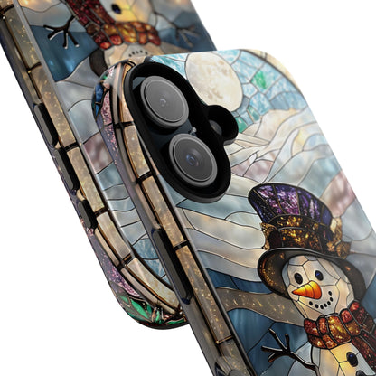 Snowman Stained Glass Phone Case