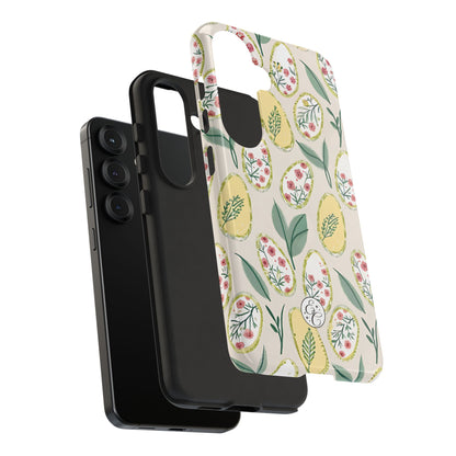 Floral Easter Egg Pattern Tough Phone Case