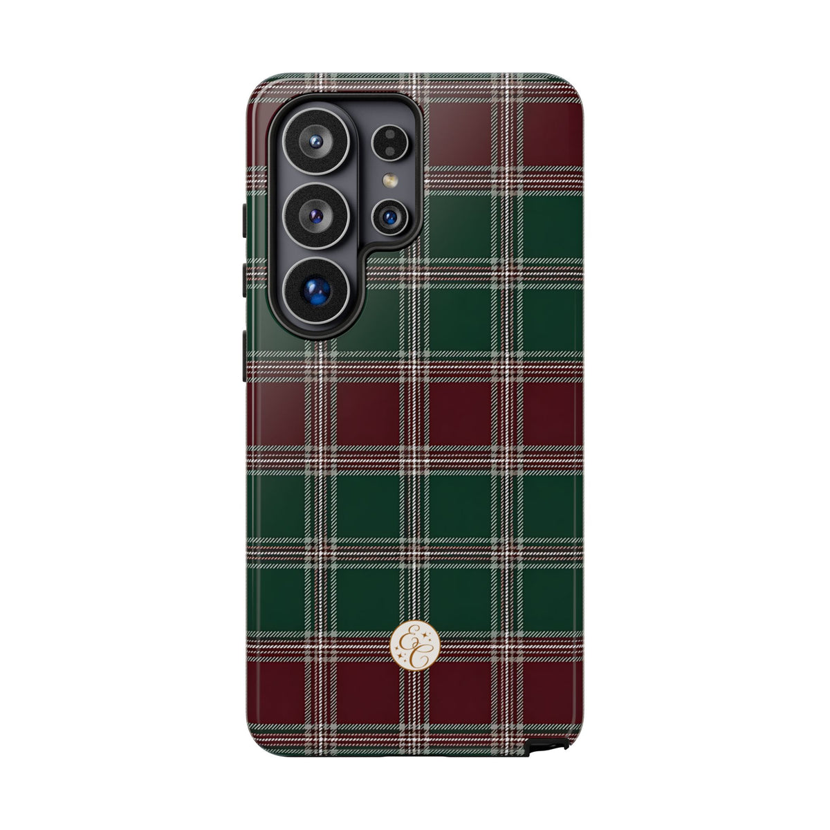 Green & Burgundy Plaid Christmas Phone Case