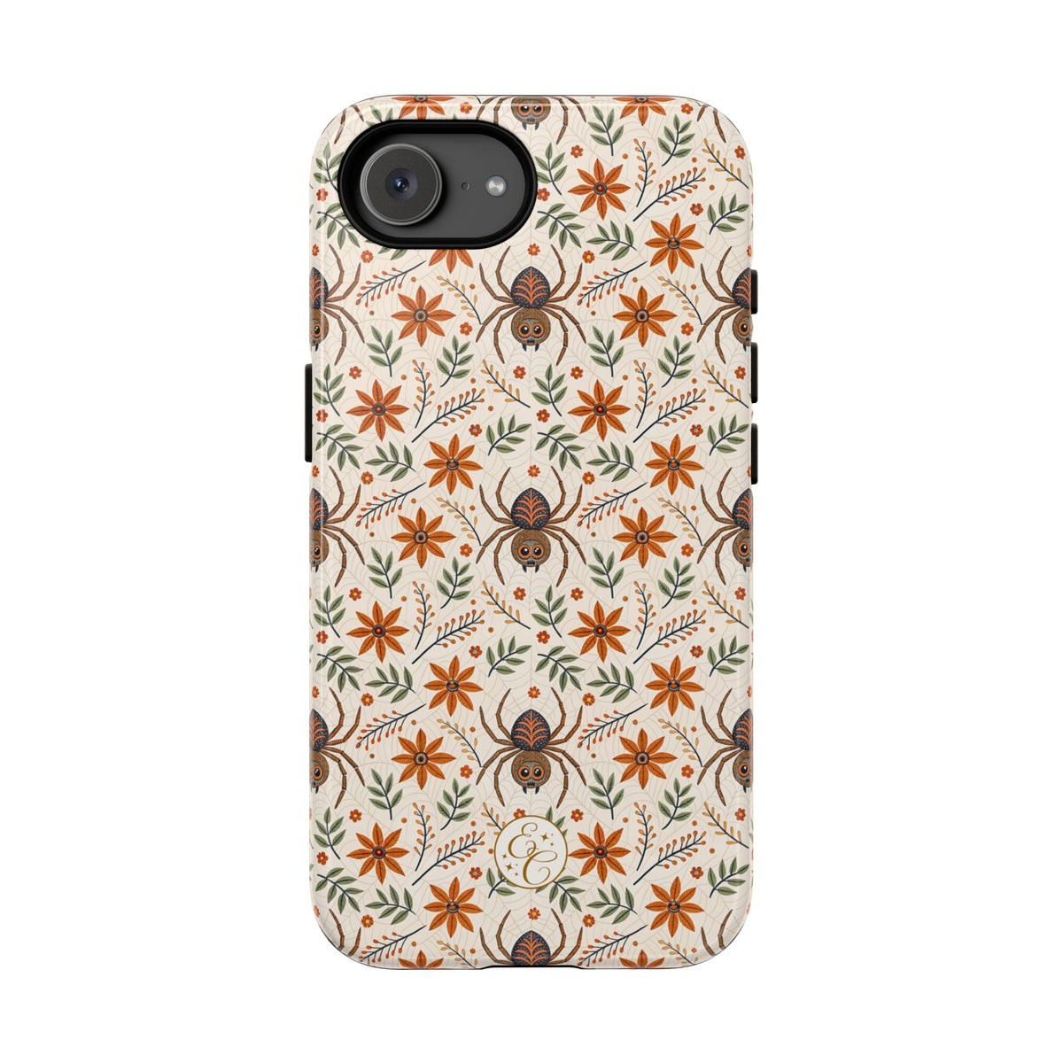 Boho Floral Spider Pattern Phone Case