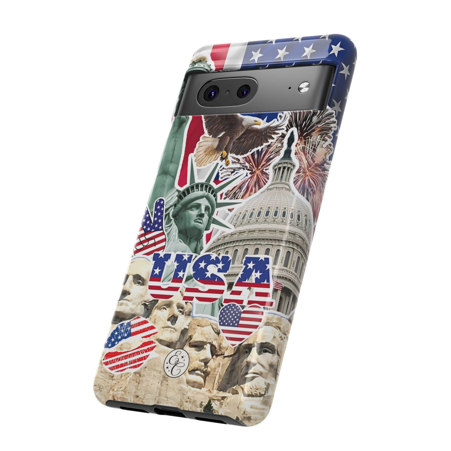 Patriotic USA Collage Tough Phone Case