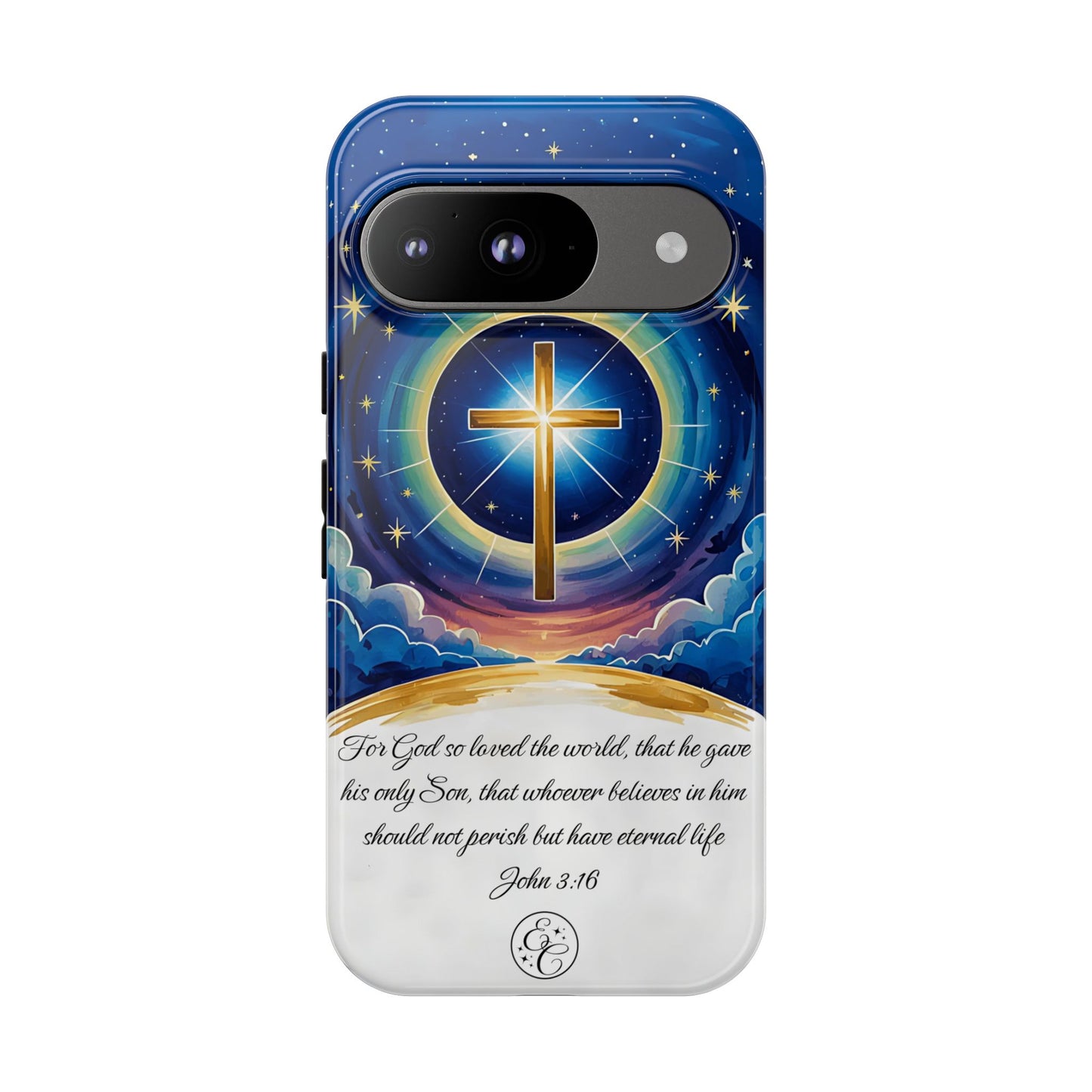 Celestial Cross - John 3:16 Tough Phone Case