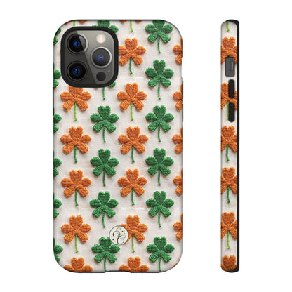 Lucky Shamrock Pattern Tough Phone Case
