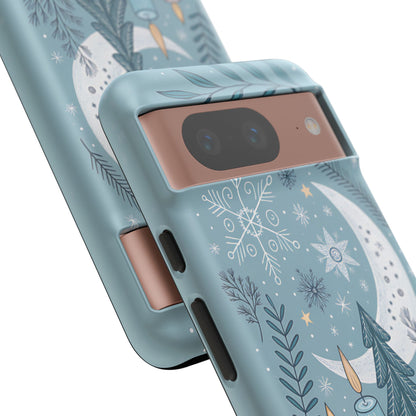 Winter Moon & Candles Tough Phone Case