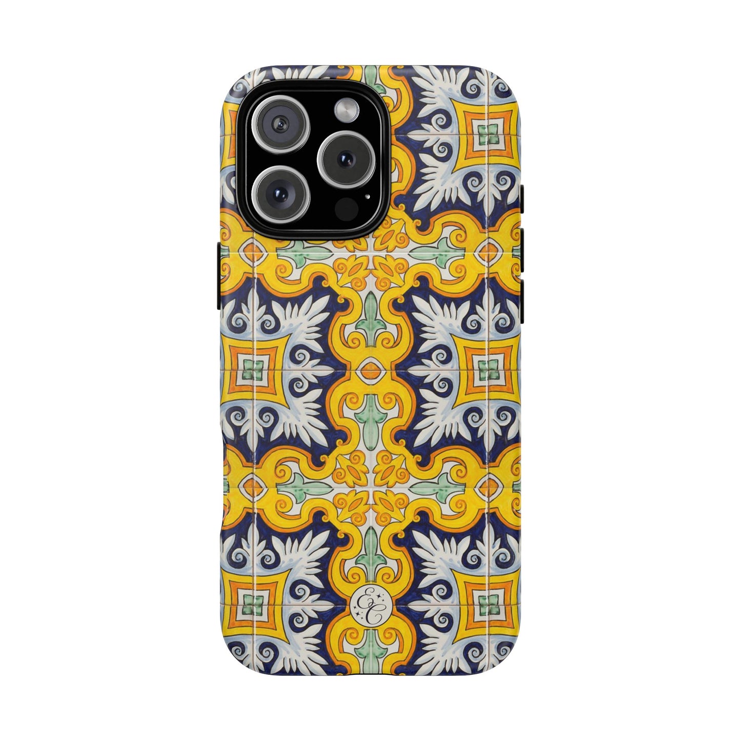 Vintage Floral Tile Tough Phone Case