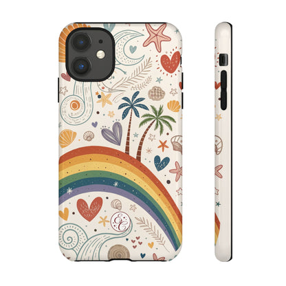 Rainbow Pride Boho Beach Tough Phone Case