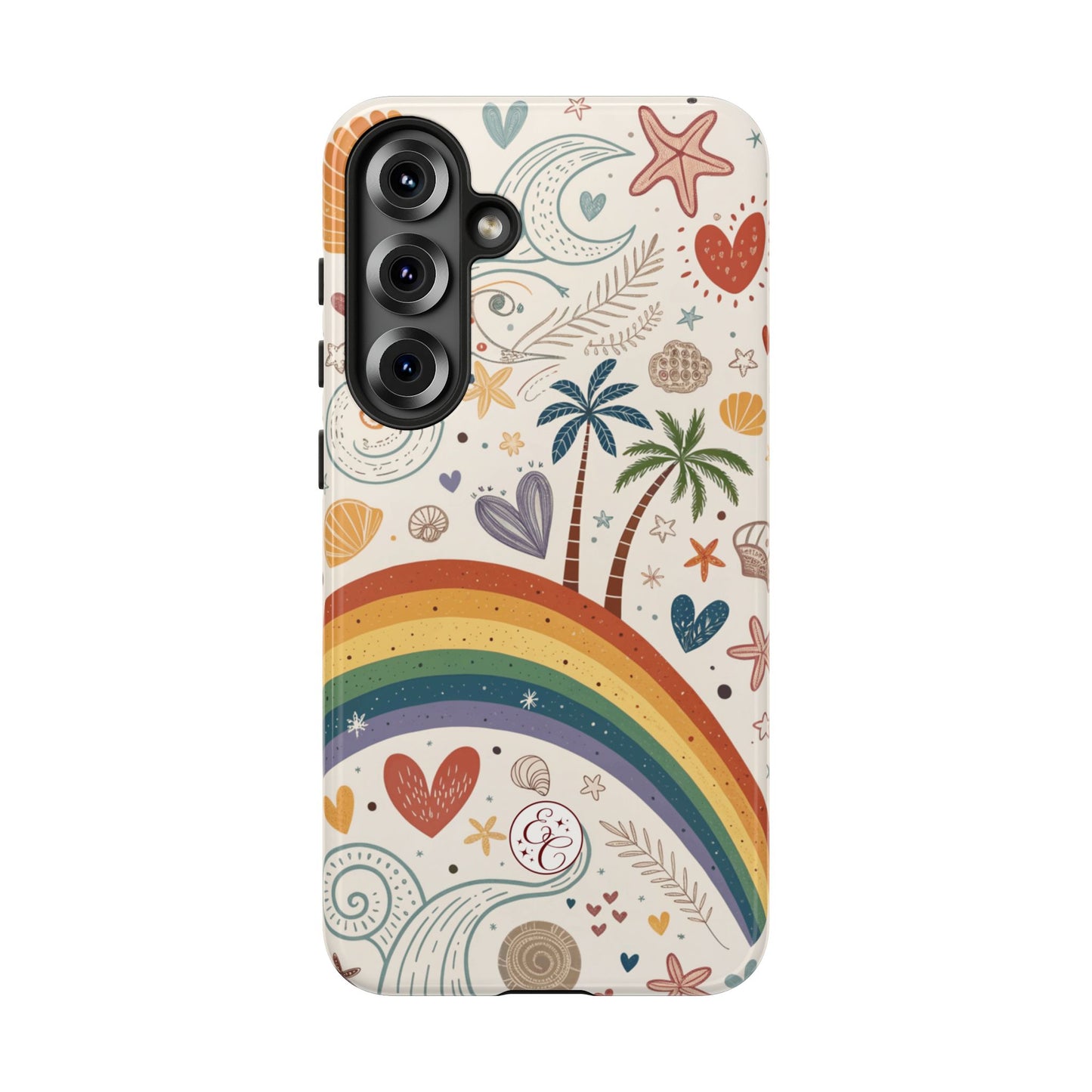 Rainbow Pride Boho Beach Tough Phone Case
