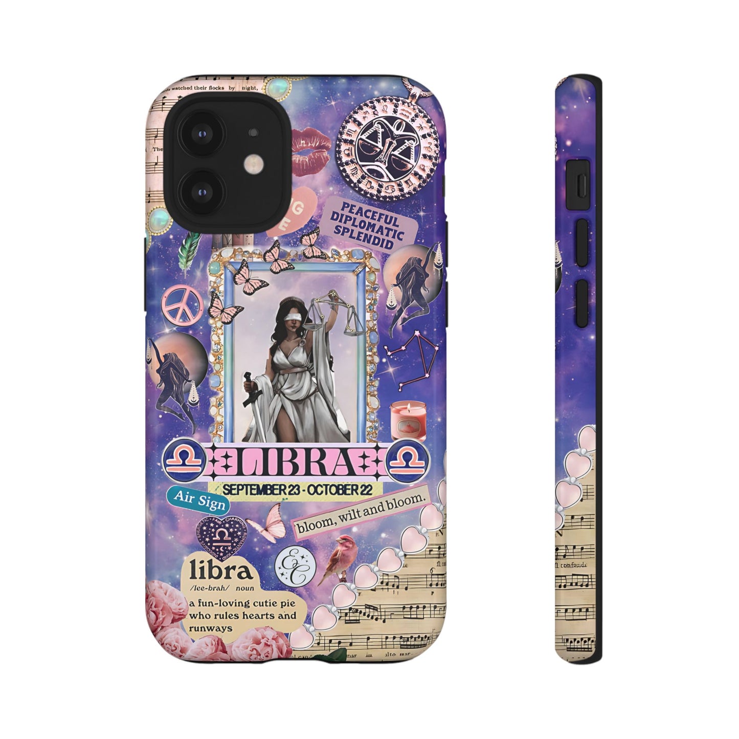 Libra Zodiac Star Sign Tough Phone Case